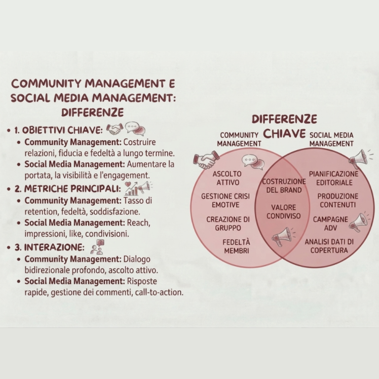 differenza community management social media