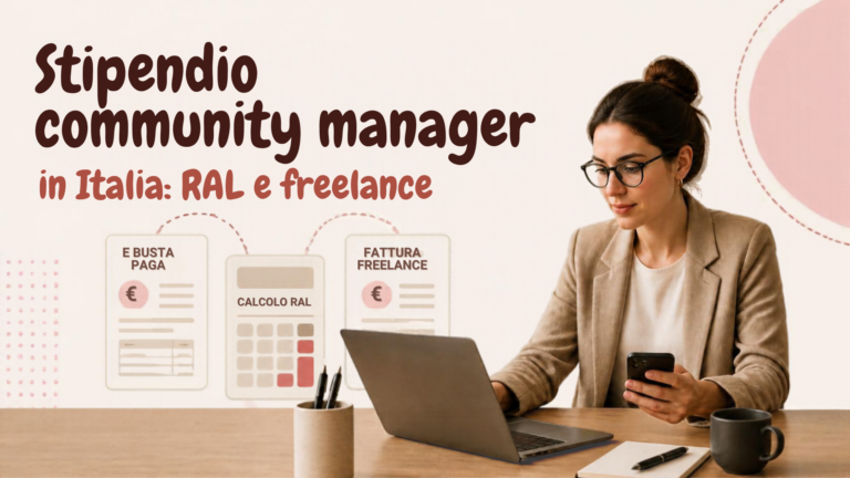 stipendio community manager italia